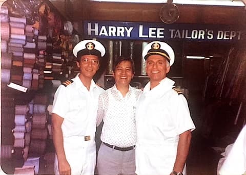 Harry with Gavin MacLeod and Bernie Kopell from The Love Boat in 1983